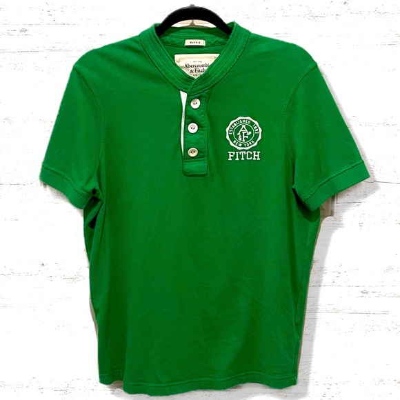Abercrombie & Fitch Other - Vintage Abercrombie & Fitch New York Men's Green Polo Shirt Size XL